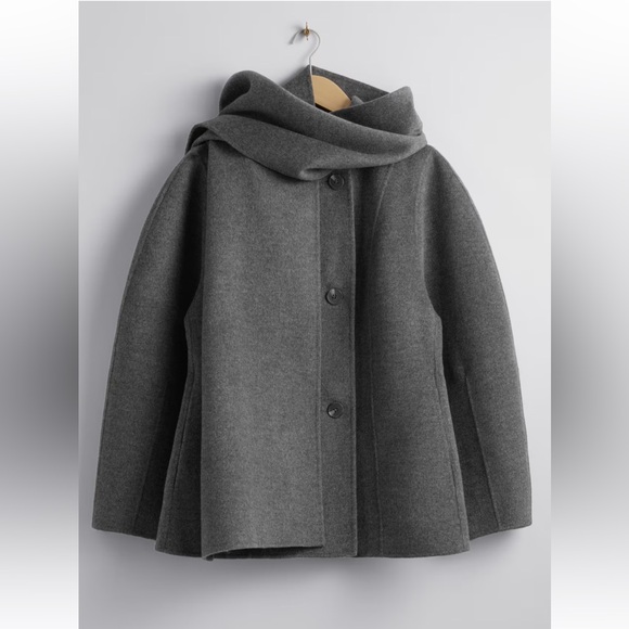 & Other Stories Jackets & Blazers - & Other Stories Gray Trench Coat
